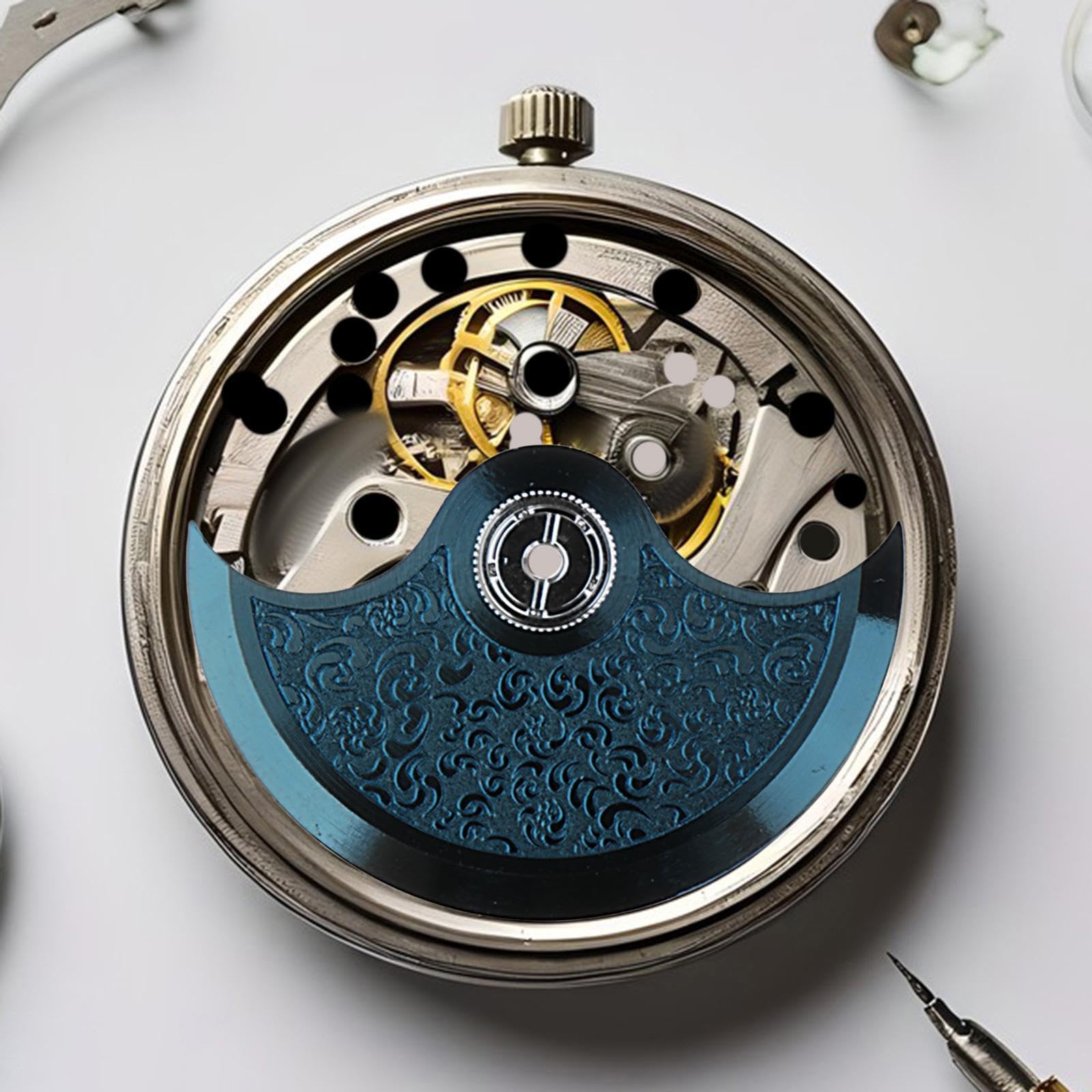 時計自動巻きローター振動錘頑丈な時計職人プロ仕様軽量使いやすい安定したアクセサリー部品, ローズゴ..