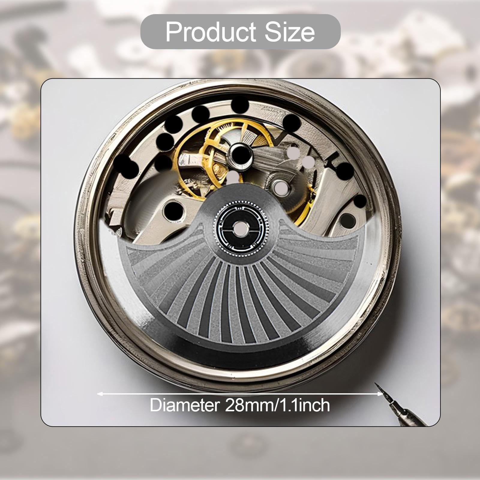 腕時計自動巻きローター部品修理部品軽量高性能メンテナンス振動錘ローター4R35 6R36 7S36, 青