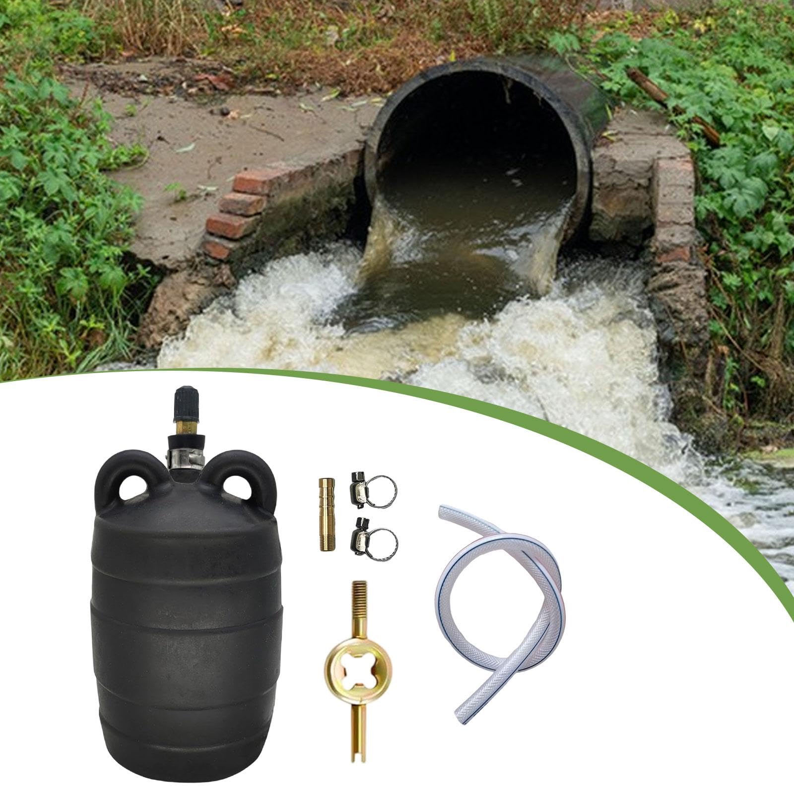 インフレータブルパイププラグ 配管テストボール バルーンパイプ圧力テストプラグ 配管工メンテナンスクルー 都市下水道管用, DN75mm