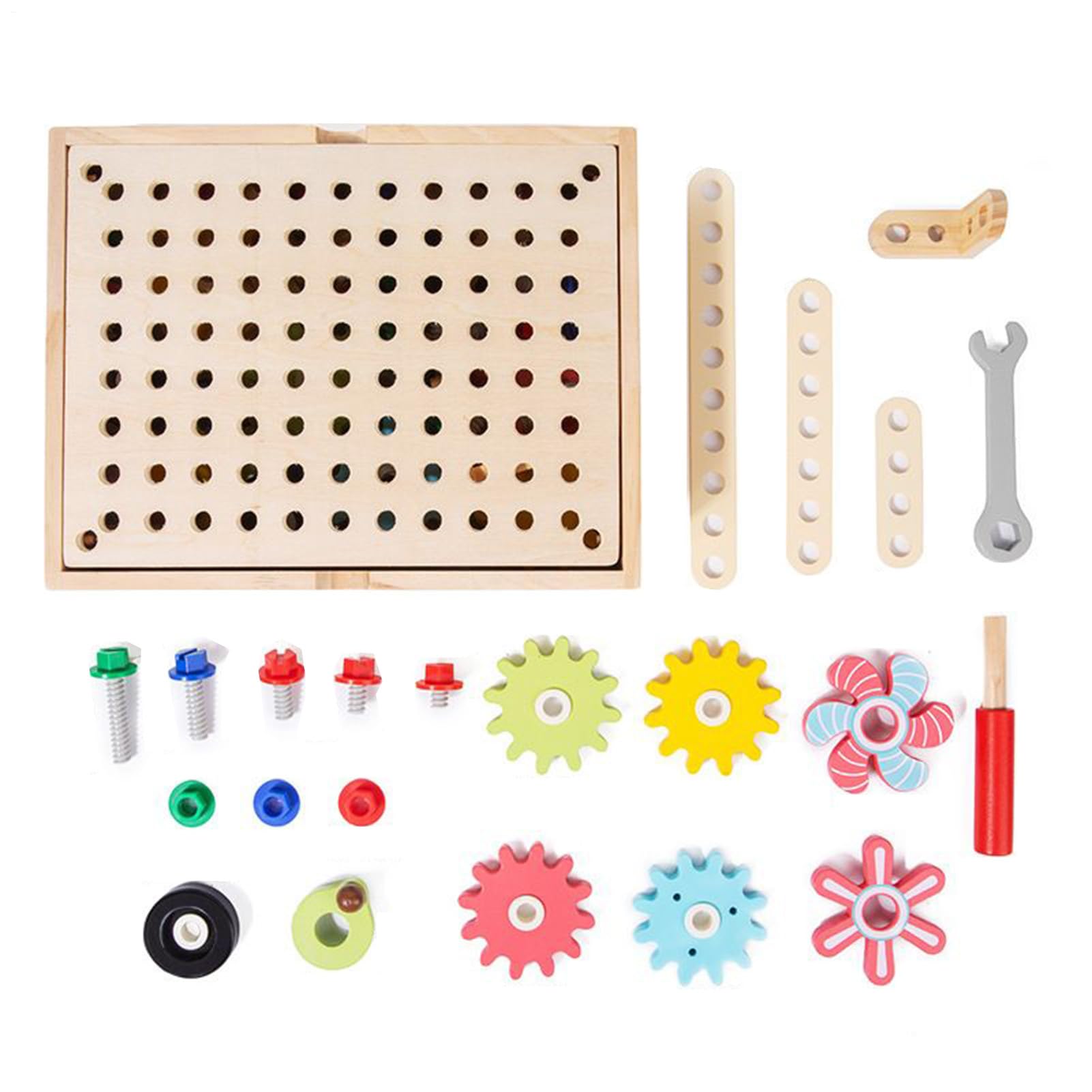 楽天Disport 楽天市場店ギアパズル玩具,木製 テーブルゲーム 知育玩具 - 論理的思考力 発達 旅行 家庭 学校 保育園向け