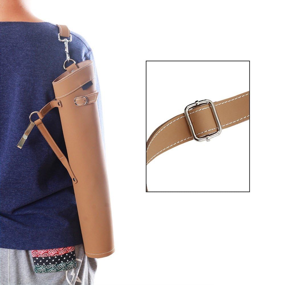 矢筒バック 矢入れ 矢筒 リュック PUレザー 25本以上収納用 3way 調節可能 持ち運び 狩猟 アーチェリー..