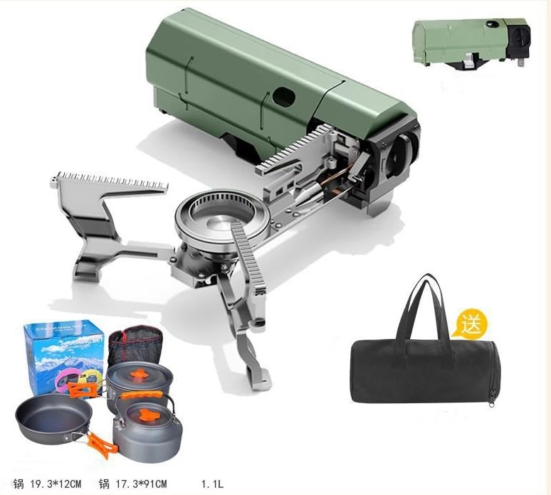 2600W強力ガスストーブ ミニコンパクトアウトドアキャンプ用品 キャンプストーブ 調理器具 消火ボイラ..