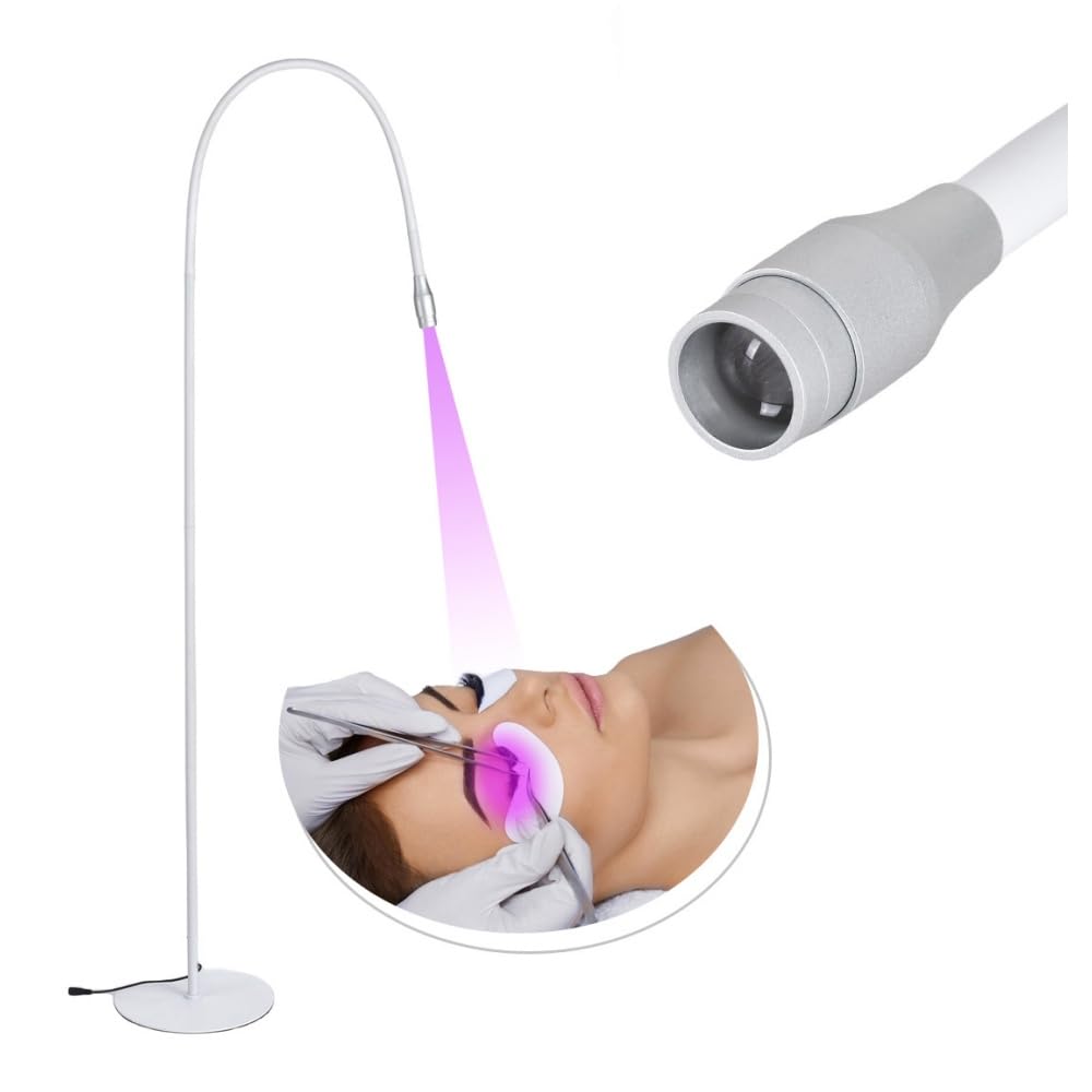 【】LEDライトアレルギー軽減マツエク専用フットスイッチ付きまつ毛エクステ施術スピードアップLEDグル..