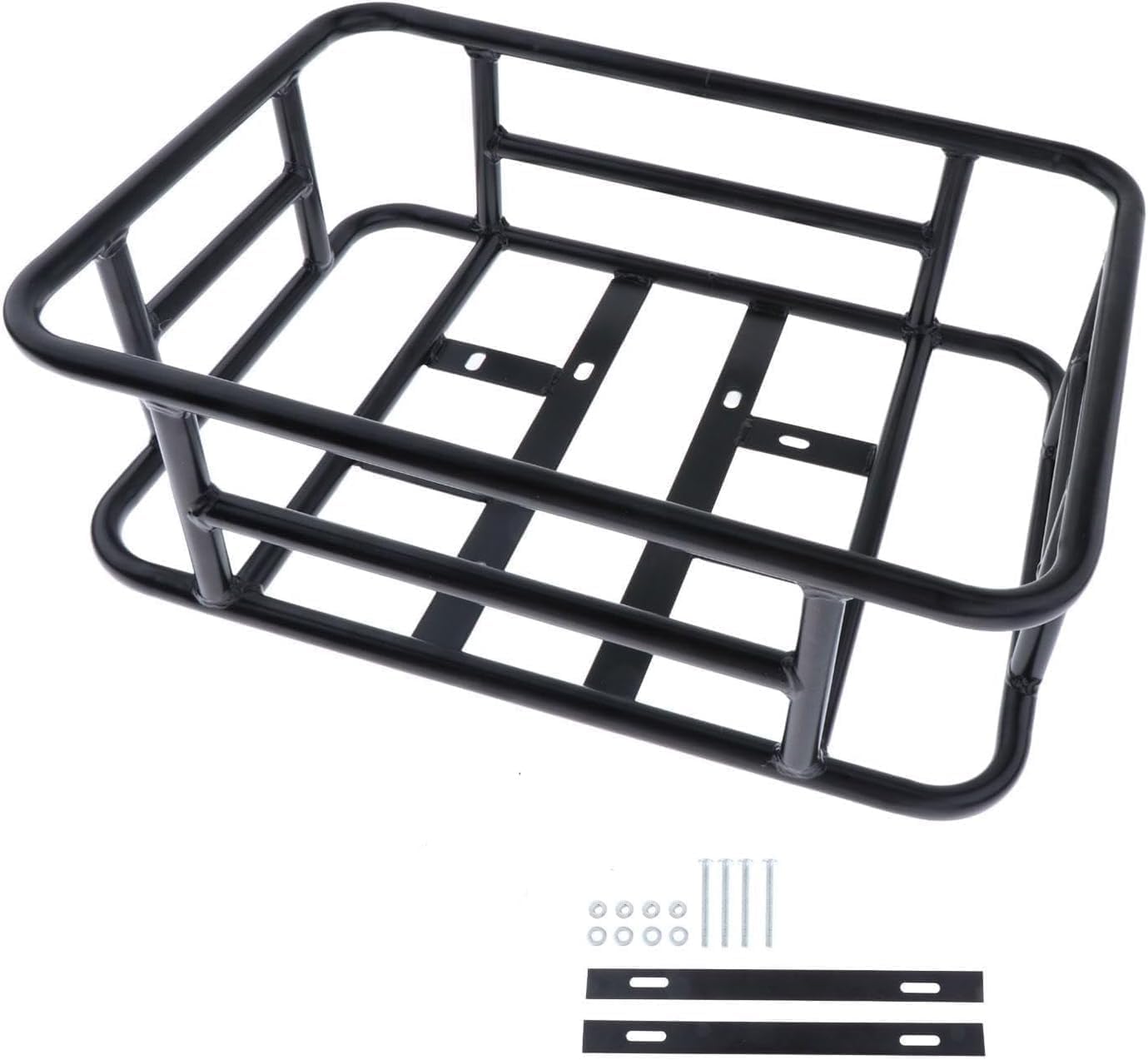 自転車用 後ろカゴ 自転車 カゴ 自金属心押し台ホルダー 転車バスケット フロントハンドルバー 自転車..
