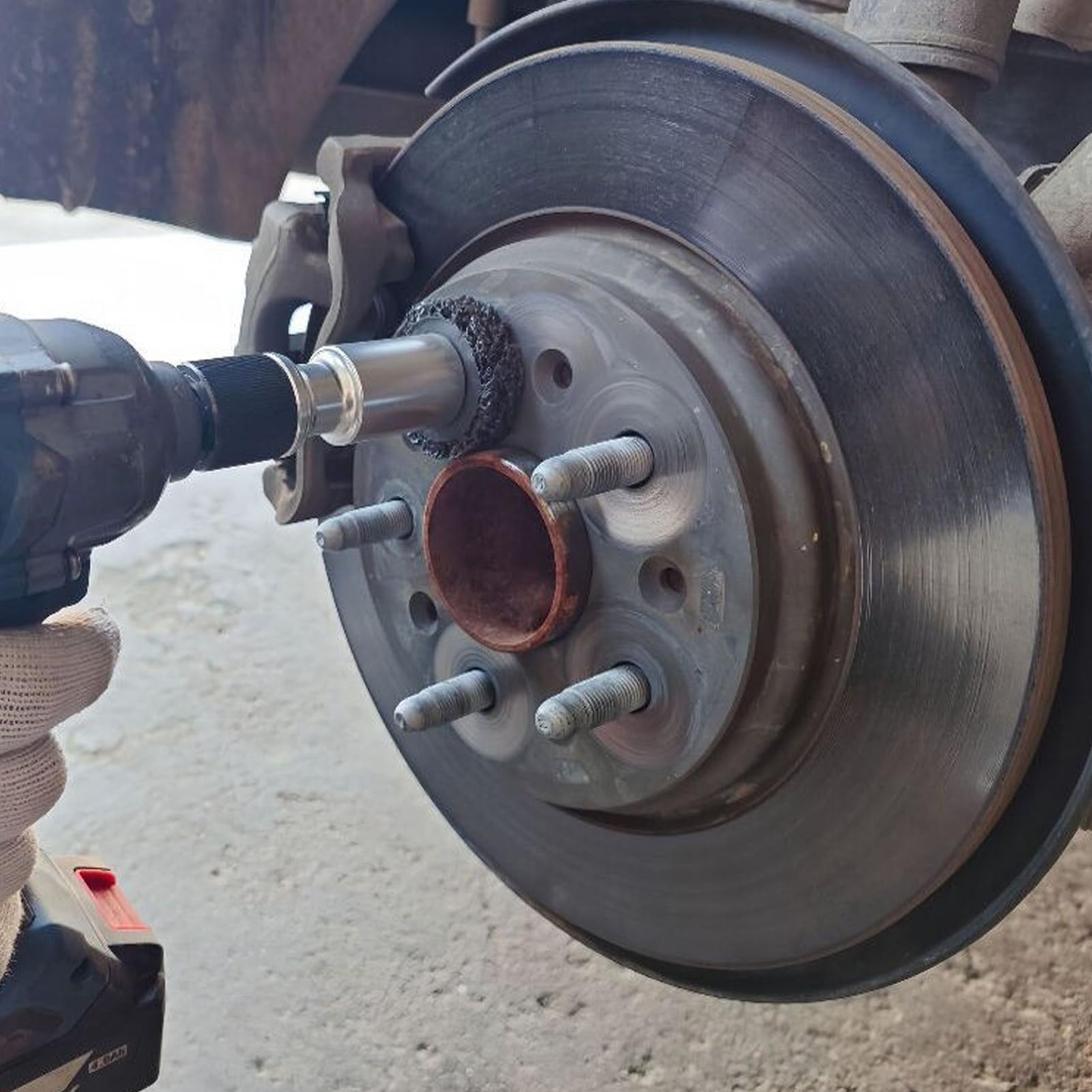 ハブ クリーニング ツール | ハブスクラバーキット - クイック除去 ほこり オイル 汚れ 電動ドライバー..