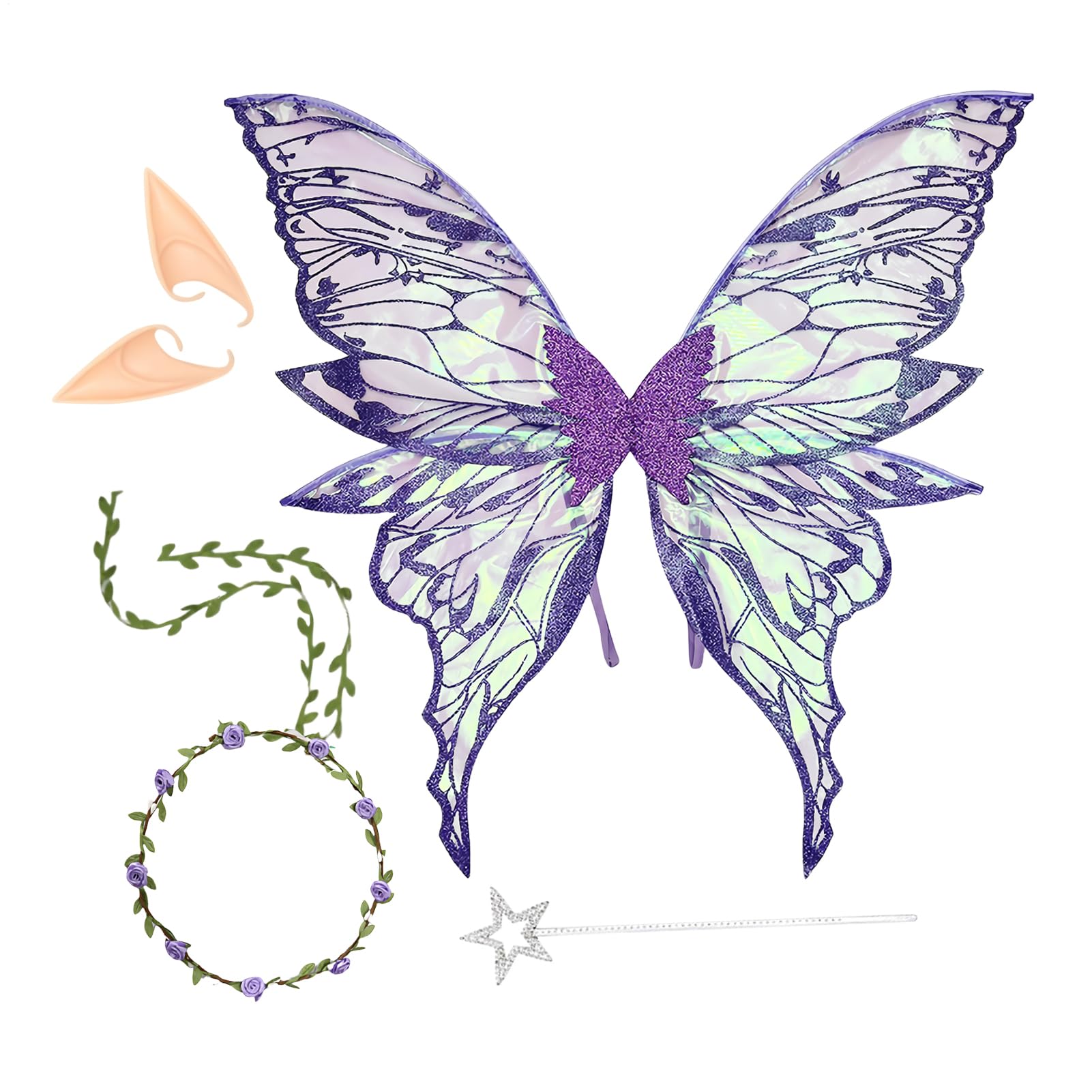 大人用フェアリーウィング | 子供・女性向け蝶々天使の羽 - パーティー誕生日舞台用コスプレ衣装