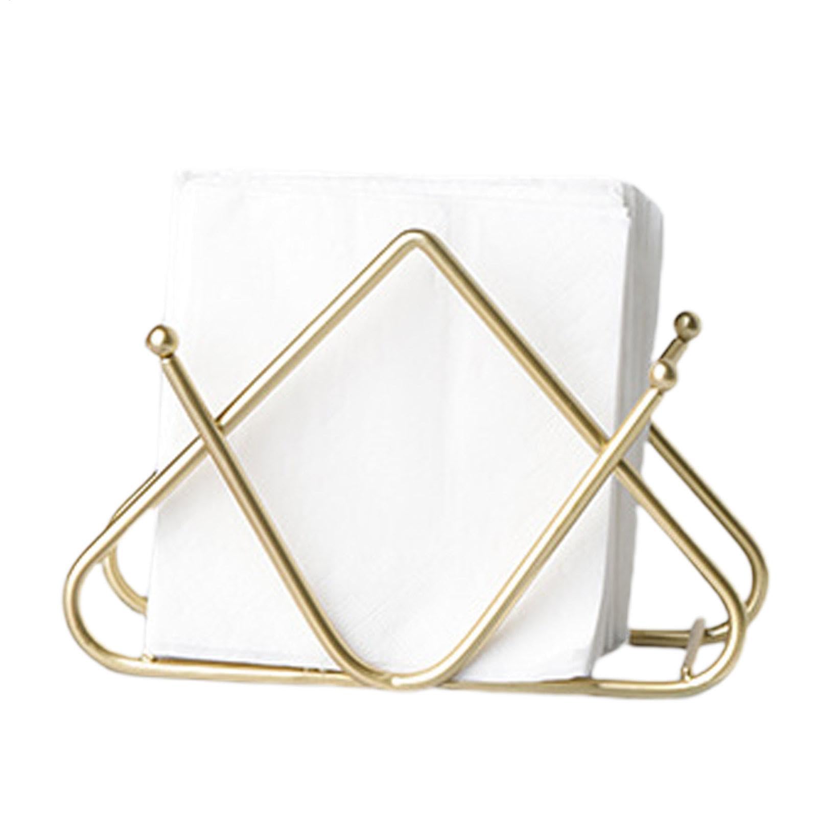 金属ナプキンホルダー、装飾ティッシュホルダー,ビスタ丈夫で再利用可能なペーパーディスペンサー - テ..