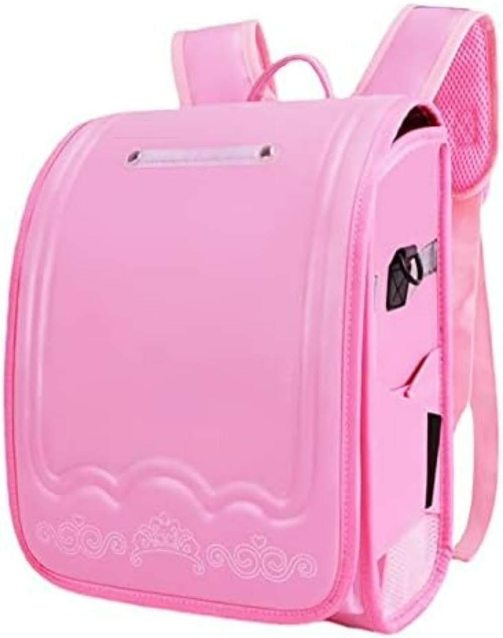 [] ランドセル キッズ リュック 女の子 男の子 小学生 反射シート入り 大容量 高級合皮 A4フラットファ..