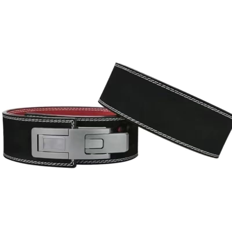 ウェイトリフティングトレーニングベルト調整可能なポールベルトメンズコーナーシャークデスレザーウエ..