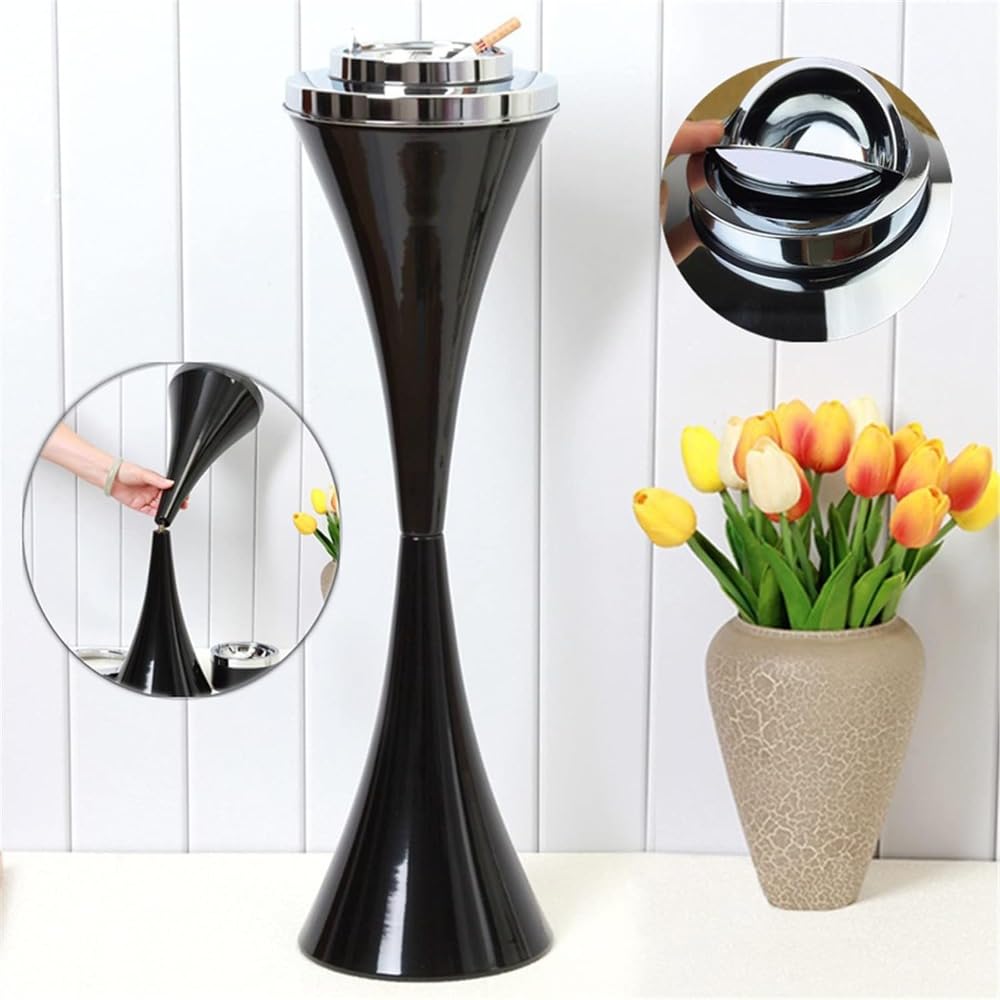 屋内および屋外用のモダンな防風ペデスタル灰皿、屋外フロアスタンド灰皿、クラシックメタル灰皿、お手..