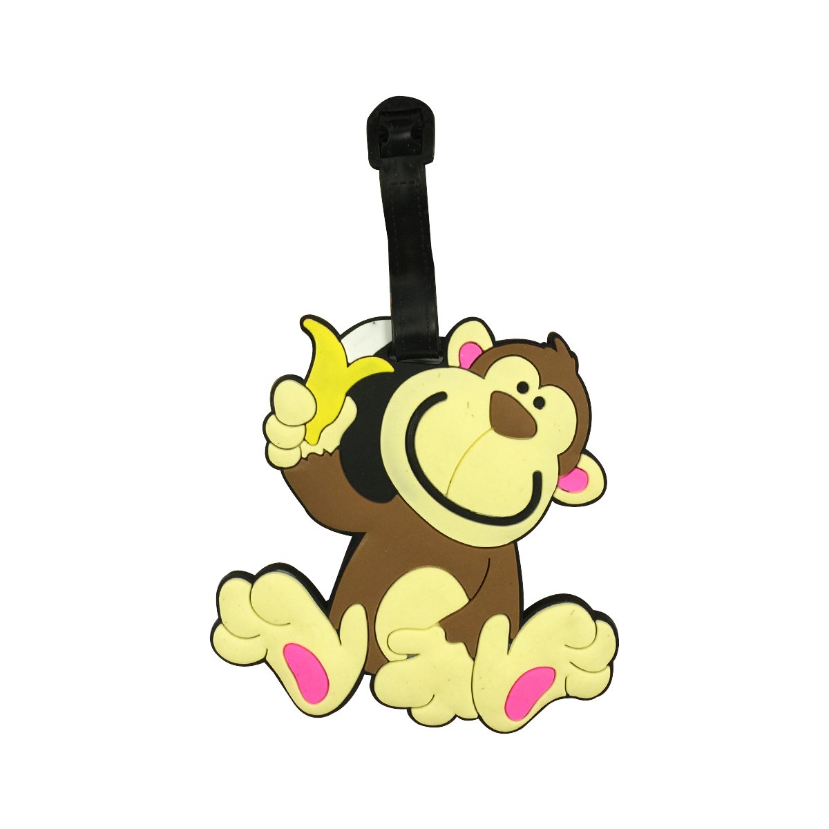 シリコンアニマル荷物タグ IDカード付き (3個セット) Silly Buddies