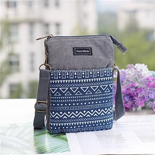 ミニ スマホポーチ 軽量 キャンバス ショルダーバック スマホポーチ レディース 斜めがけ ズックバック..