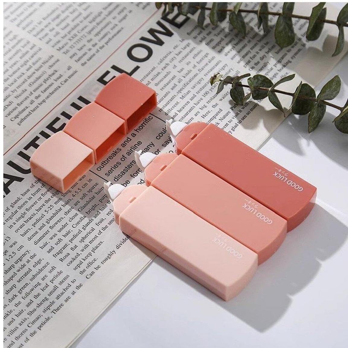 ホワイトアウト 修正テープ テープローラー ホーム ノート 学校 文房具 学校用品 瞬時に修正 インスタント カラフル 6個セット