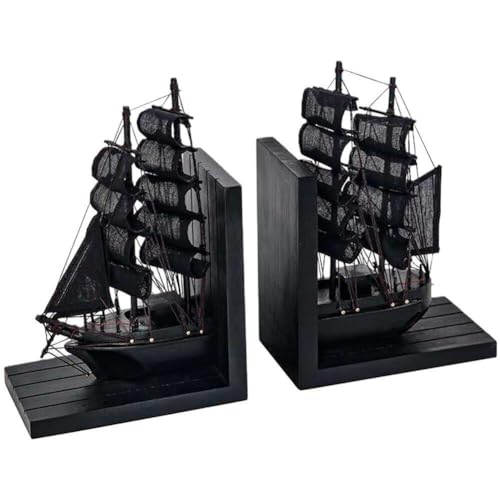 ブックスタンド 北欧スタイル 木製ヨット 本立て 仕切りスタンド 木製 手作り 本 オフィス デスクトッ..