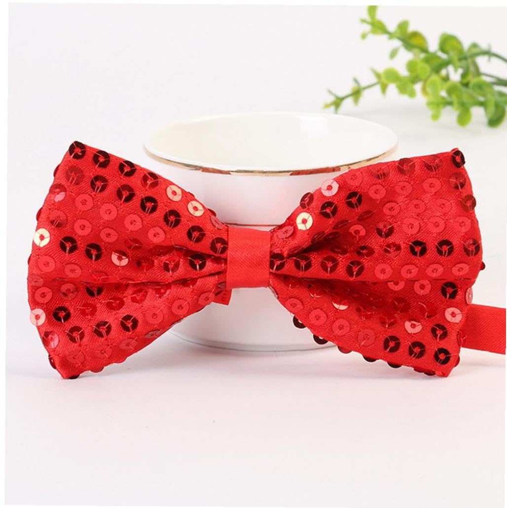 子供のスパンコール蝶ネクタイ 蝶ネクタイ キラキラ蝶ネクタイ ネックウェア 調整可能 スパンコール か..