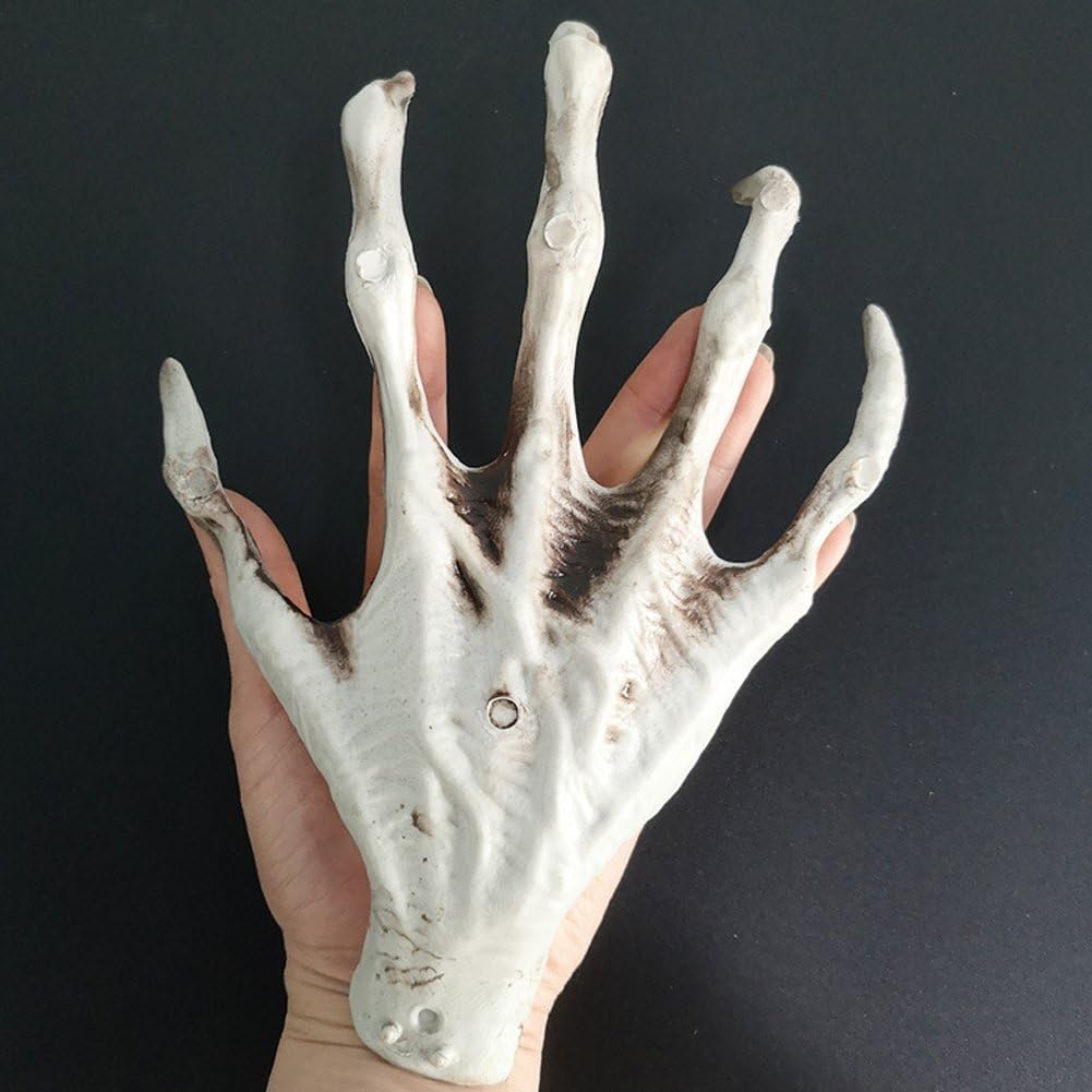スケルトンハンド リアル 不気味 怖い 等身大 スケルトン ハンド ハロウィン装飾 お化け屋敷用 小道具