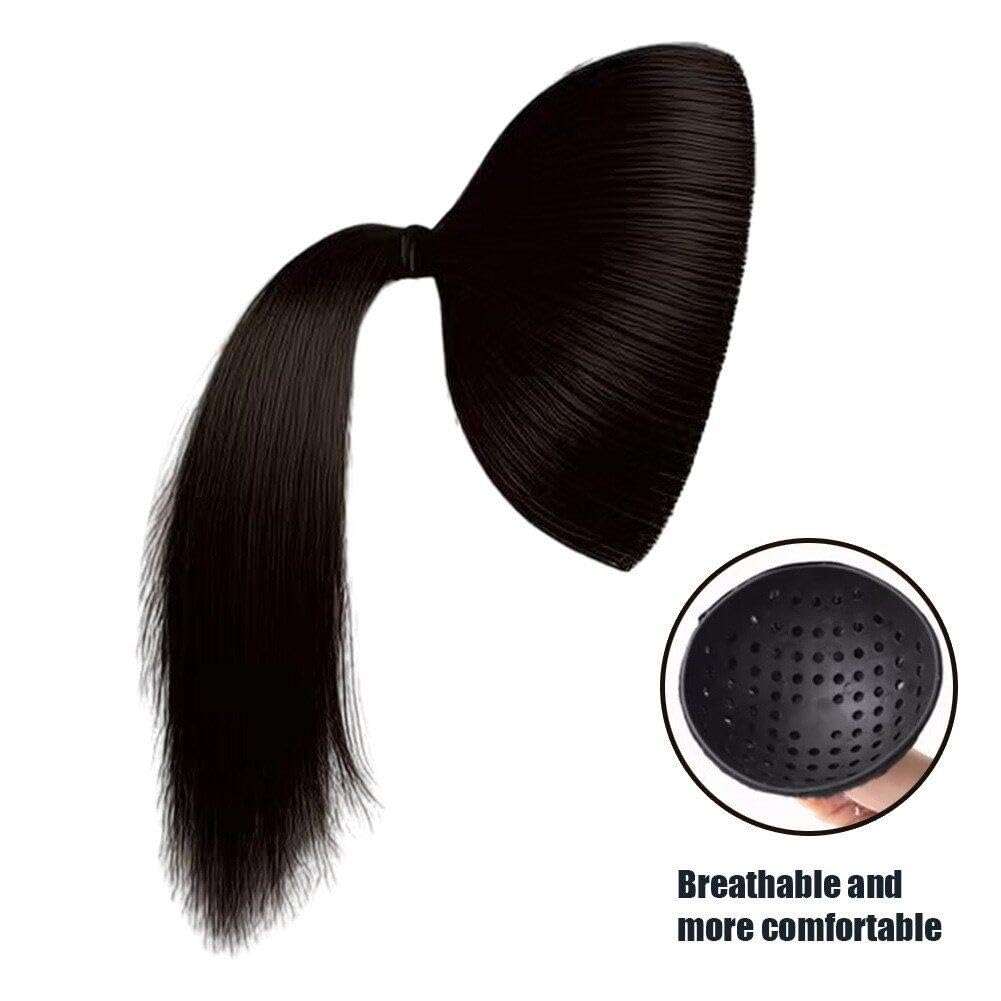 おだんごヘア ボールヘッド ウィッグ 髪 ポニーテール かつら 怠惰 髪魔法 ツール ボリューム増やす ふ..