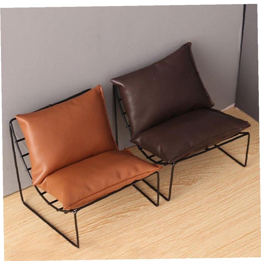 ドールハウス アームチェア ミニチュア ソファ 椅子 スケールモデル 装飾品 シミュレーション ミニ ハウス 家具 アクセサリー スタイル1(3)