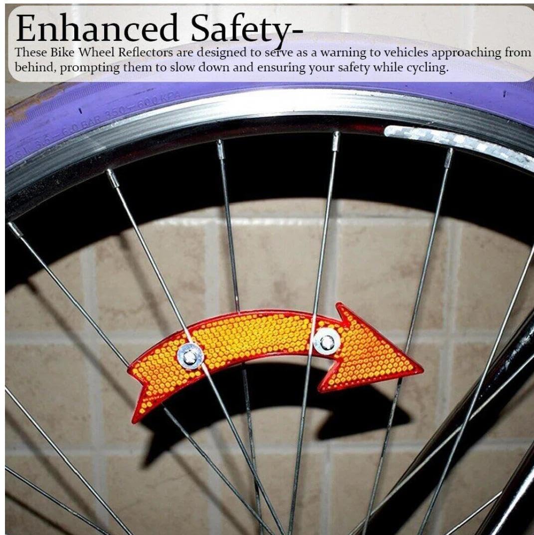 自転車スポーク 自転車用リフレクター 反射シート 自転車 矢印反射シート 夜間 ライディング バイク ア..
