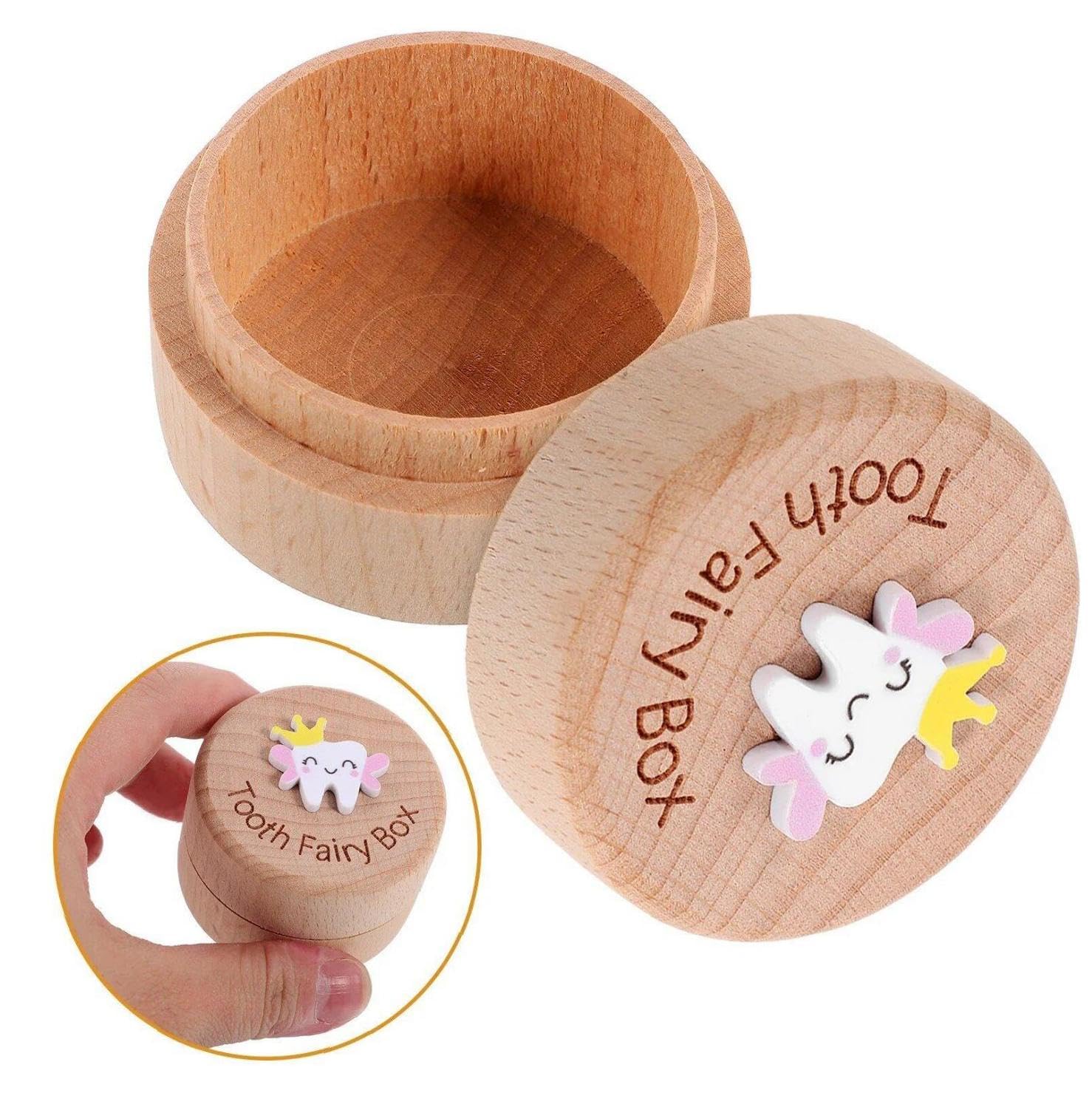 歯ボックス 木製 乳歯ホルダー 乳歯ケース 乳歯収納 収集ボックス オーガナイザー 記念品 男の子 女の..