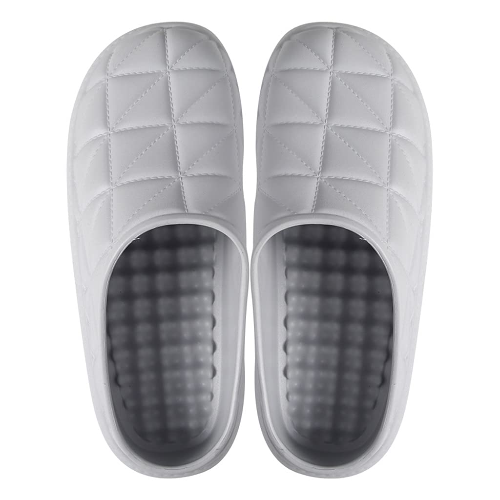 トイレスリッパ 健康スリッパ スリッパルームシューズ 女性用ハウススリッパオープントゥ サンダルのマッサージ、 アーチサポート付きの男性用ビーチサンダル 滑り止め女性マッサージスリッパ夏のファッション屋内屋外靴ビーチバスルームスリッパ (Color : Grey1, Size : EUR