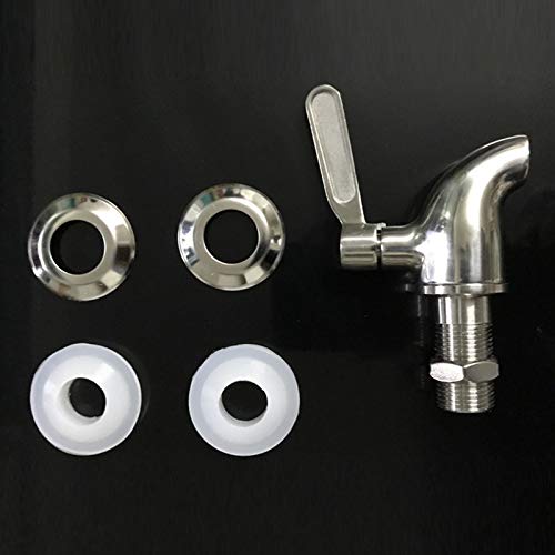 蛇口 水栓 瓶蛇口 樽用 酒樽用 焼酎サーバー用 304ステンレス 16mm 注ぐ交換蛇口 耐久性がある 腐食や..