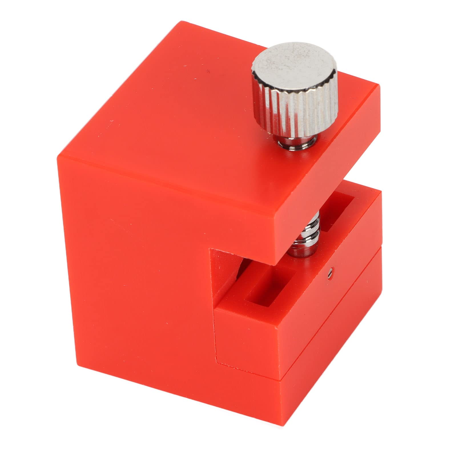 プラスチック時計ベルト 万力 メタル 軽量 強力 耐久性 小型 保持時計ベルト (赤)