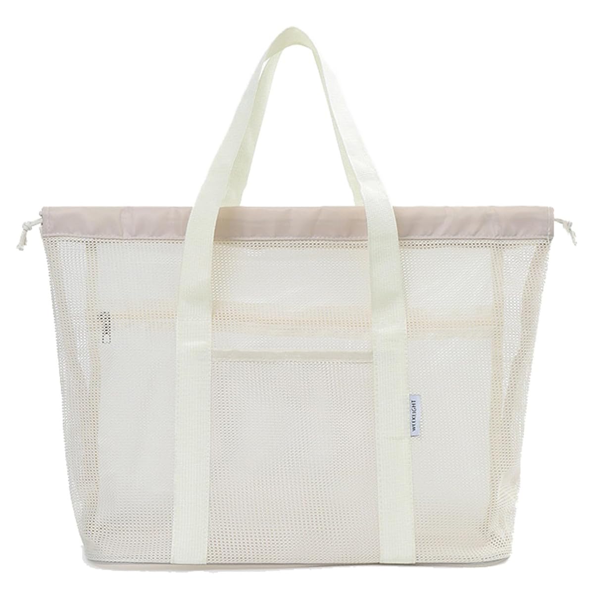 [] スパバッグ 温泉バッグ メッシュバッグ ビーチバッグ サウナバッグ 軽量 大容量 折り畳み可能 防水ポケットつき ビーチ ショッピング 水泳 ジム スパ 温泉 旅行用 銭湯 バッグ