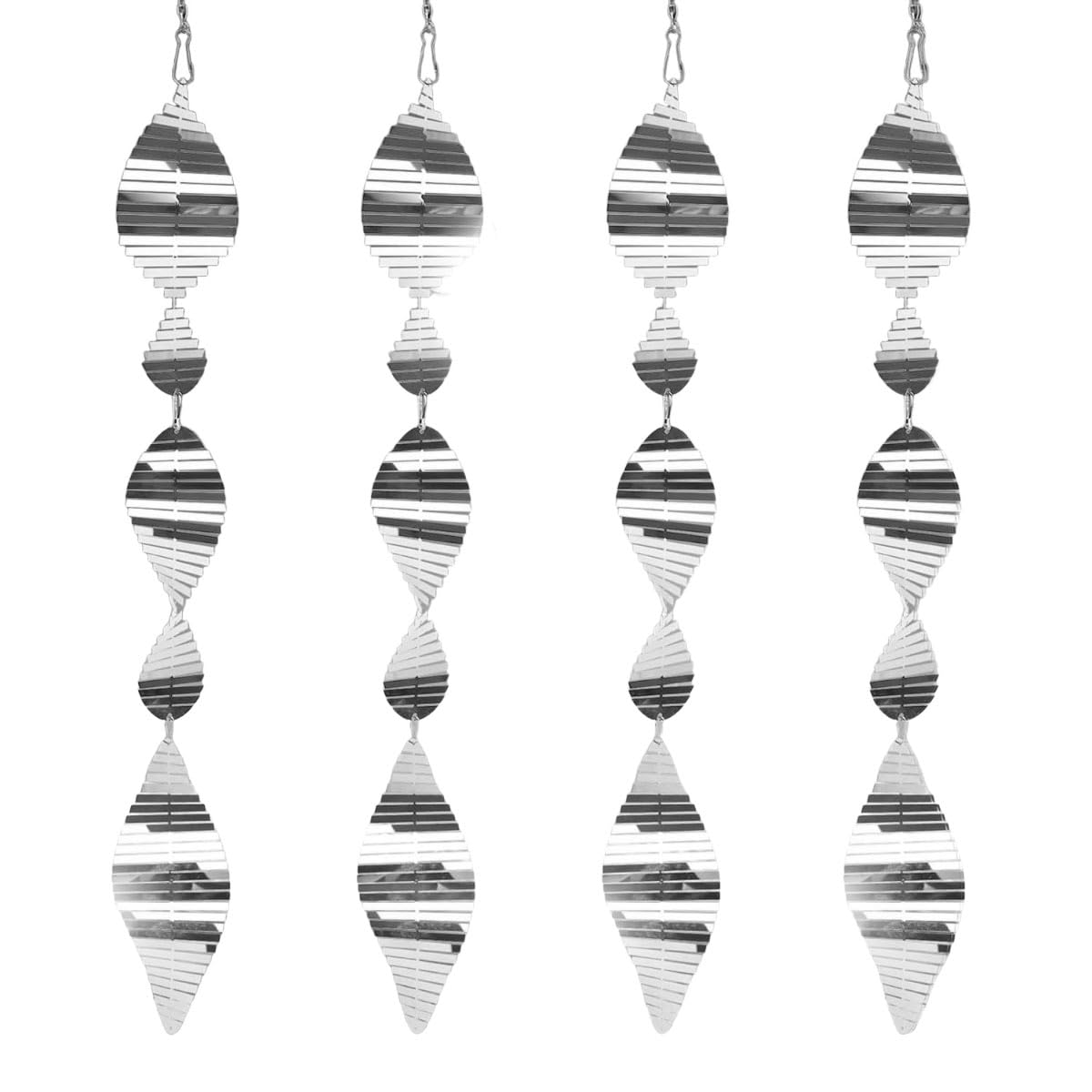 4個セット 鳥よけ 鳥よけグッズ 駆除 防鳥 太陽光反射棒 吊り下げ式 ハト カラス スパイラル 庭 ガーデン用品 ベランダ 農作物 被害対策