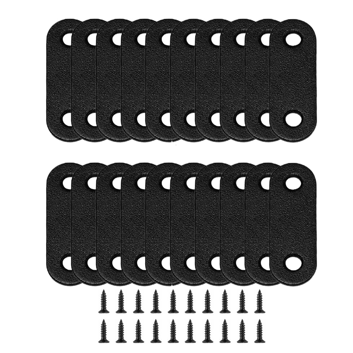 20個セット ジョイント金具 2穴 ステンレス鋼製 I字金具 接合金具 固定金具 固定板 DIY 家具 固定 修理..