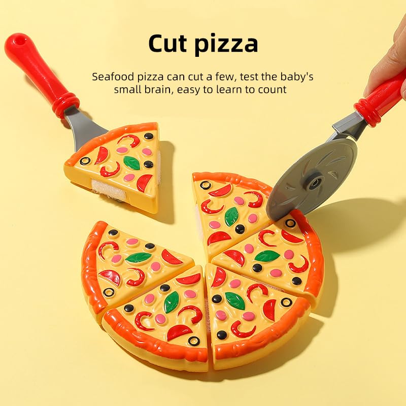 おままごとセット ピザを作ろう キッチンおもちゃ 食べ物 人気 切断おもちゃ シミュレーションピザ 知..