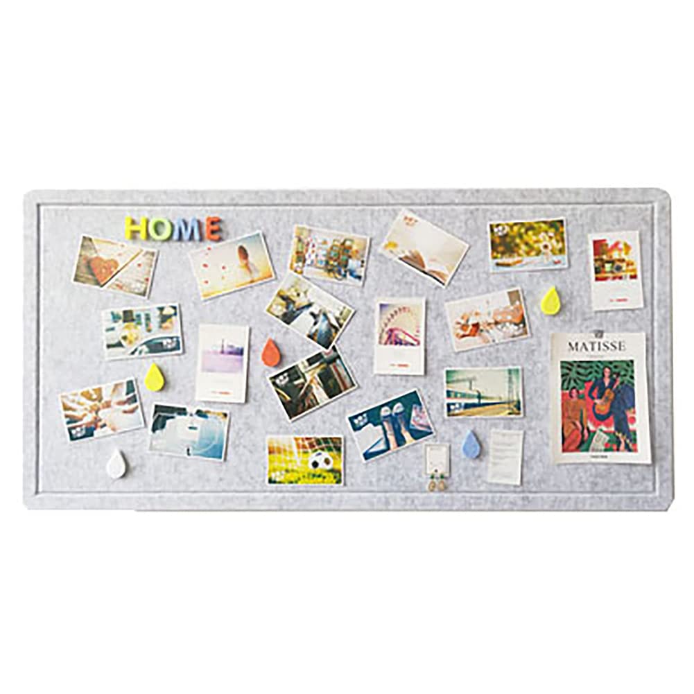 コルクボード ホワイトボード 掲示板 40*60cm スケジュールボード 予定表 壁掛け オフィス用 家庭用 (グレー)