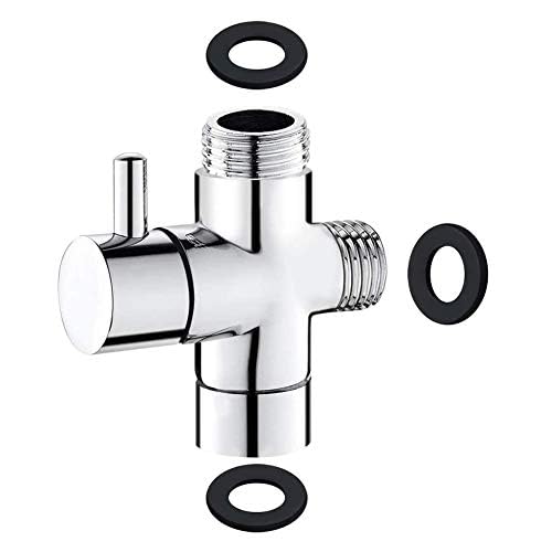 浴室水栓用パーツ シャワー 分岐水栓 分岐 2方向 浴室用設備 シャワーヘッド G1/2 Tアダプター 分岐水..
