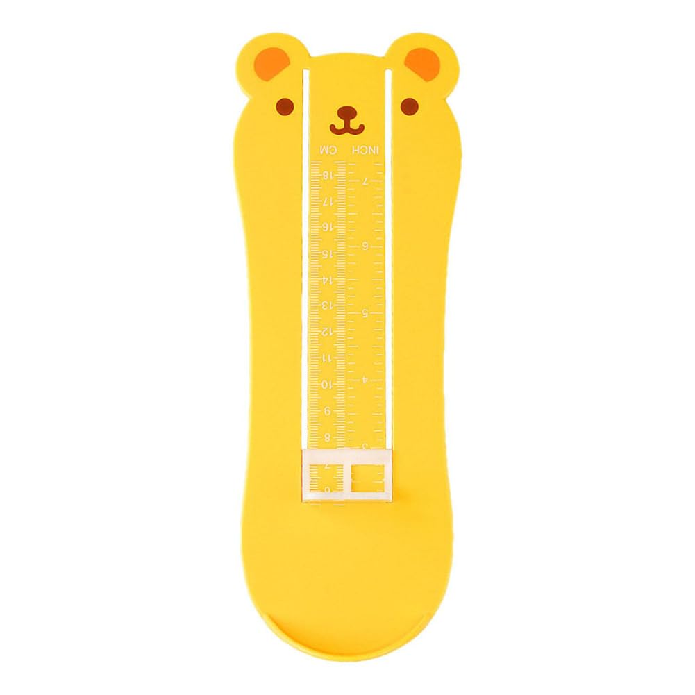 足の測定ツール 足測定器 フットメジャー ベビー キッズ 0～8歳 調節可能 クマ かわいい 子供用 足用 足のサイズ 計測器 靴測定器 成長 靴のサイズ 測定 長さを測定 子供用 フットスケール 赤ちゃん 測定ツール 靴サイズ 簡単 便利 (ブラック)(3)