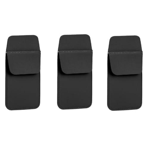 胸ポケット用ペンケース 3枚セット PUレザー ポケットプロテクター ガード ワイシャツ 白衣 ペン差し インク漏れ 汚れ防止 胸ポケット..
