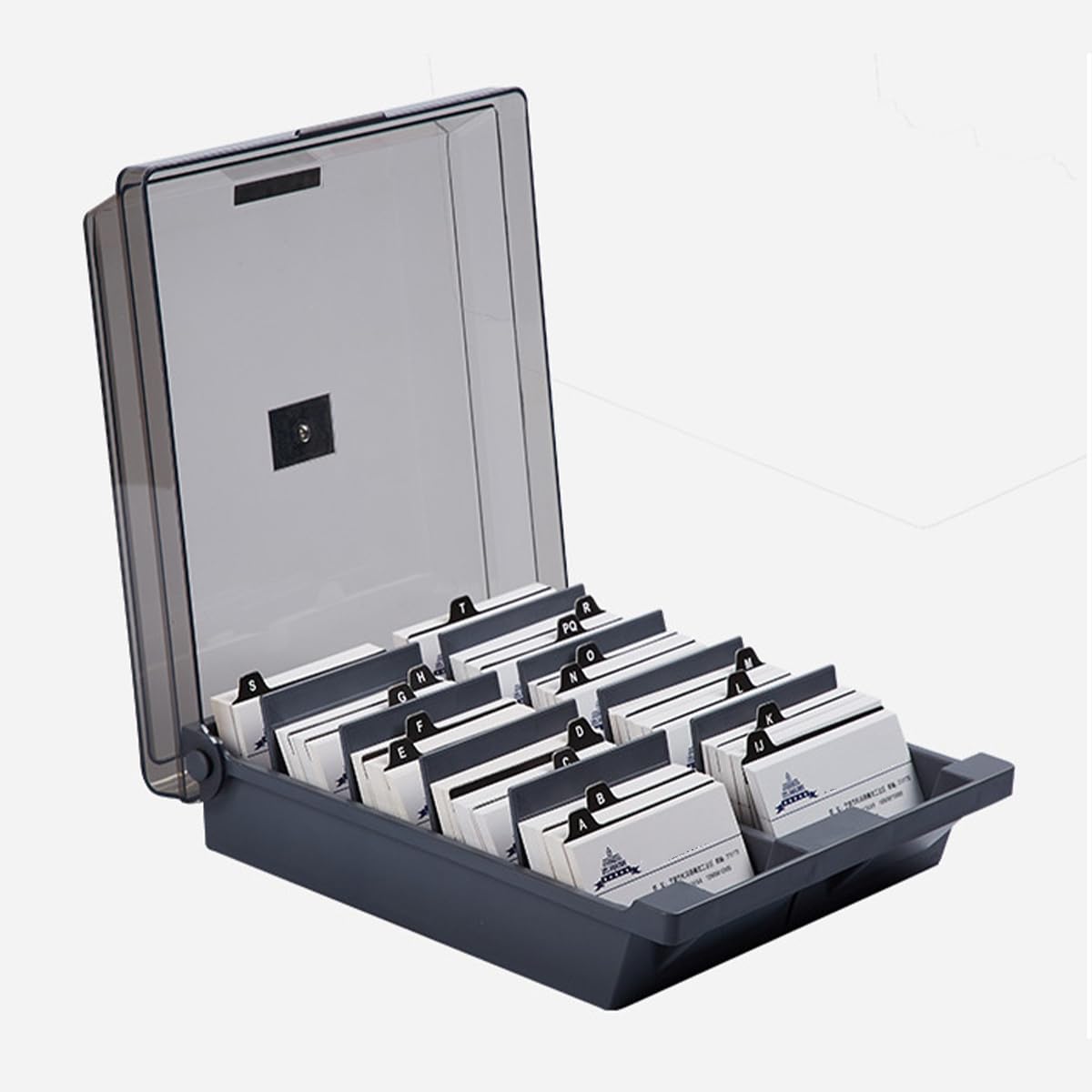 名刺整理箱 名刺整理器 収容枚数約1000枚 ネームカードボックス ポケモンカード収納ケース 名刺入れ 卓..