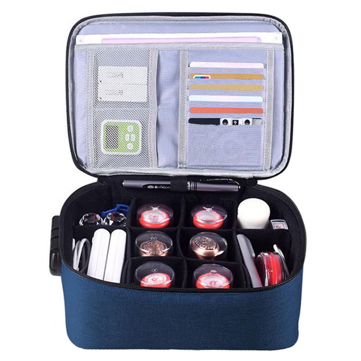 印鑑ケース 法人用 個人用 印鑑 一括収納 印鑑保存袋 ケース ダイヤルロック式 手提げ トラベルポーチ ..