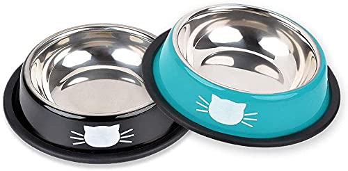 ペットボウル お皿 餌入れ 犬 猫 大容量 ペット用 こぼれにくい 洗いやすい 餌入れ 水入れ 滑り止め 犬食器 猫皿 可愛い柄 2点セット