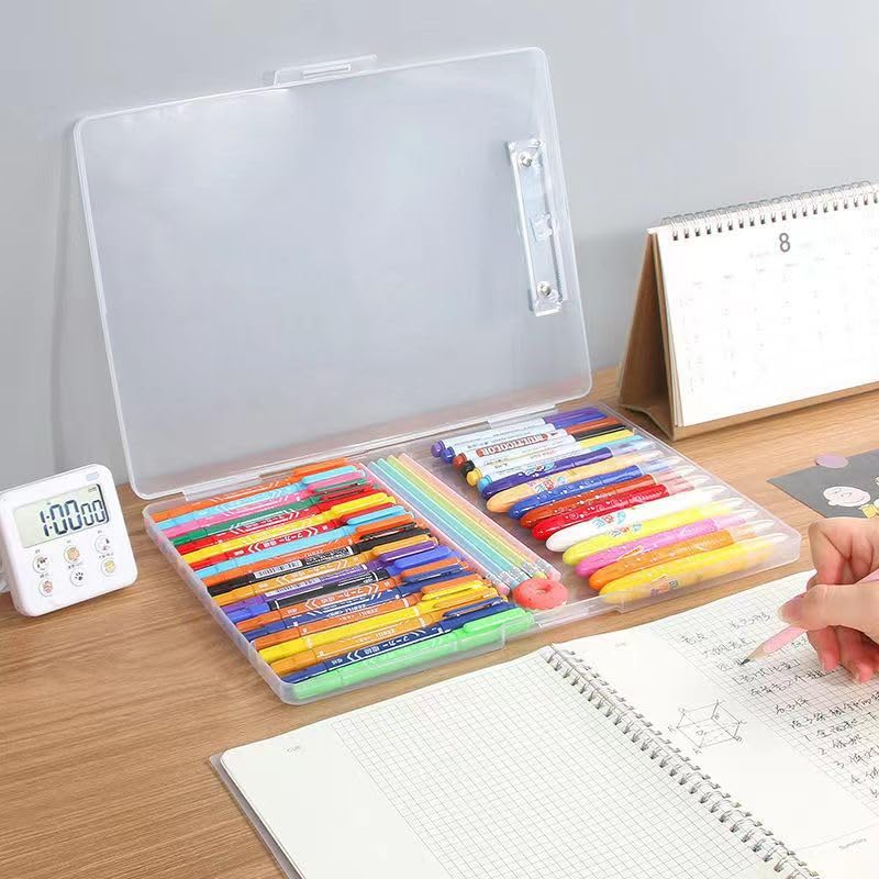 【A4 ファイルボックス】多機能書類整理ボックス 学生用書き込み付き オフィス収納に適 プラスチック製..