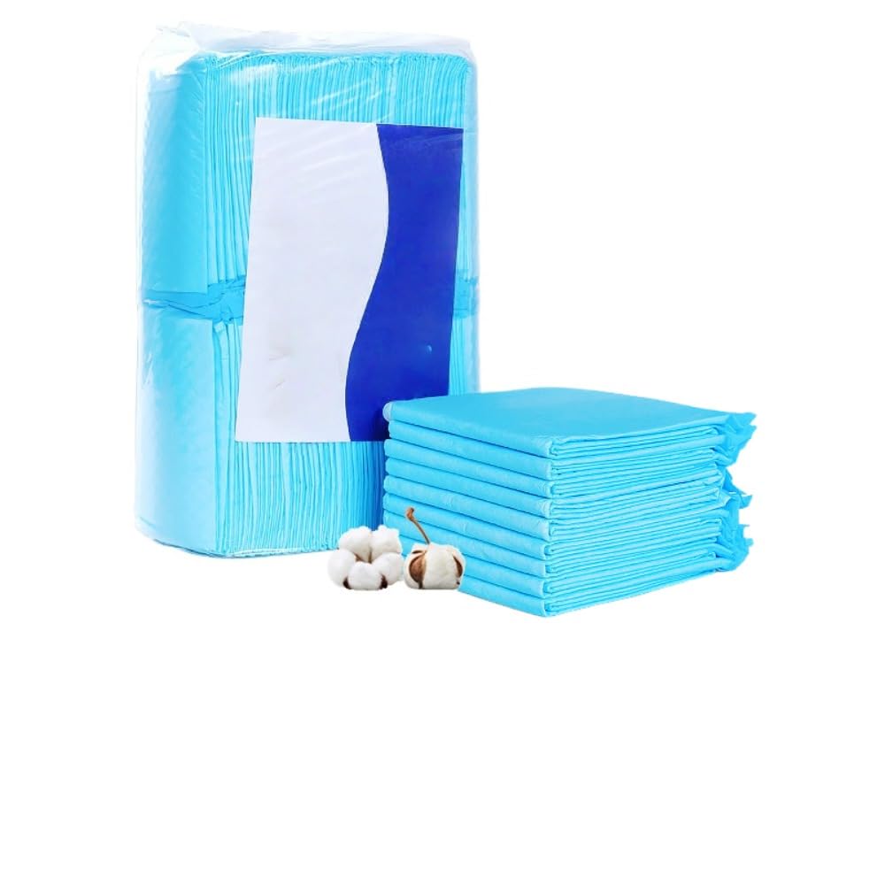 ペット用トイレシーツ 犬猫兼用 強力吸収 消臭 抗菌 使い捨てタイプ おしっこシート 防水漏れ防止 トレーニングパッド 室内外兼用 (45×60cm 50枚入り（Mサイズ）)