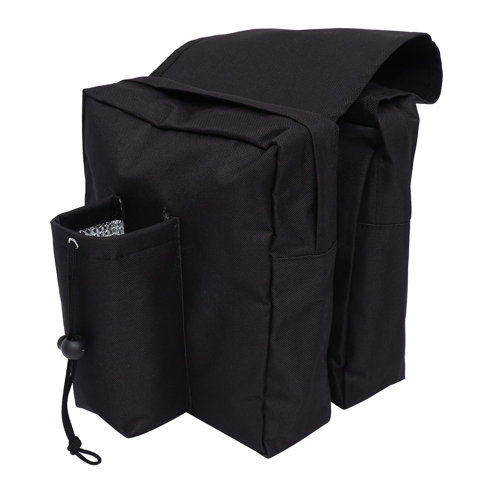 越野車用フロントフレームバッグ 大容量収納 ダブルジッパーポケット 防水オックスフォード生地 自転車..