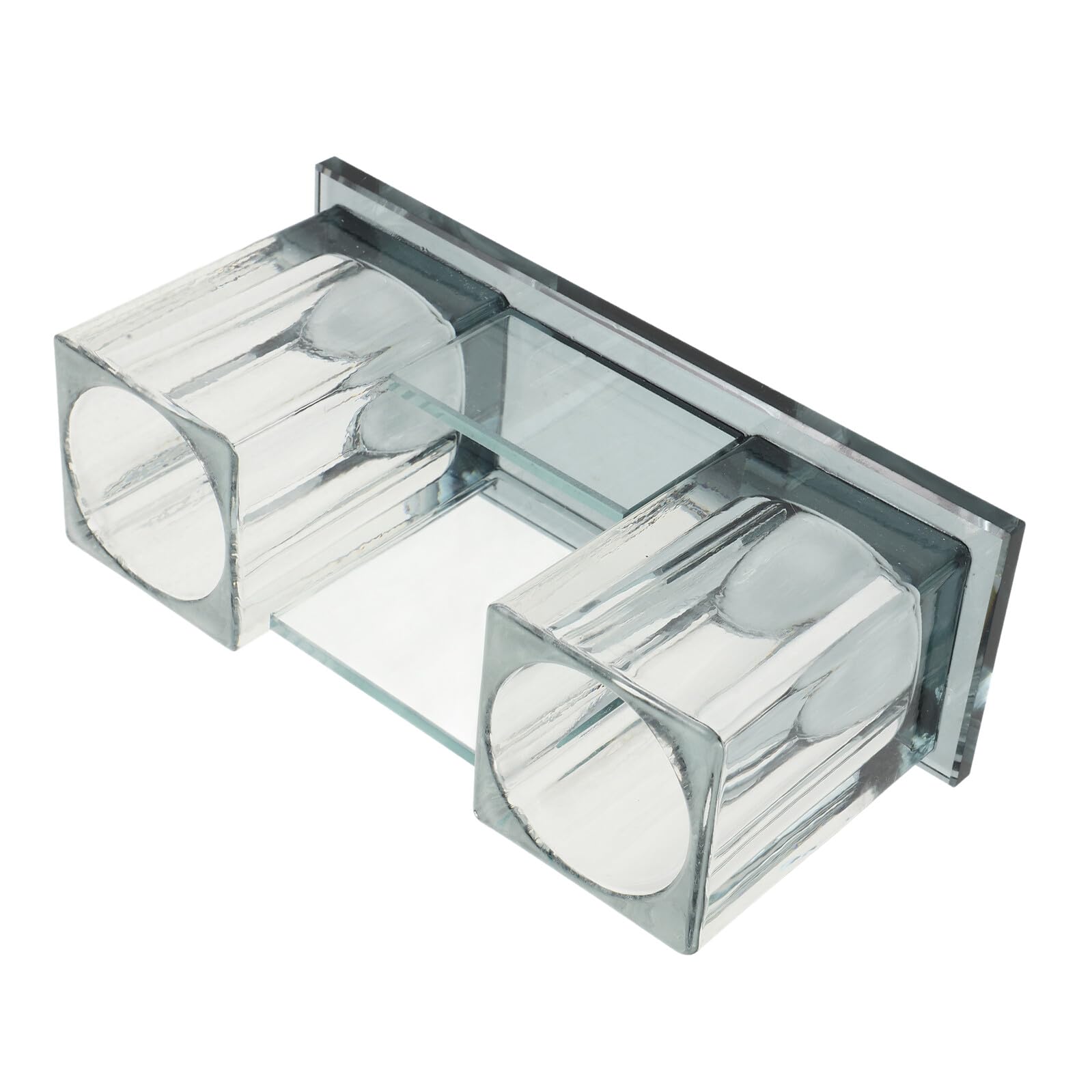 水晶底スロット卓上マイクスタンド ワイヤレス対応デスクトップマイクホルダー 用安定収納マイクベース(3)