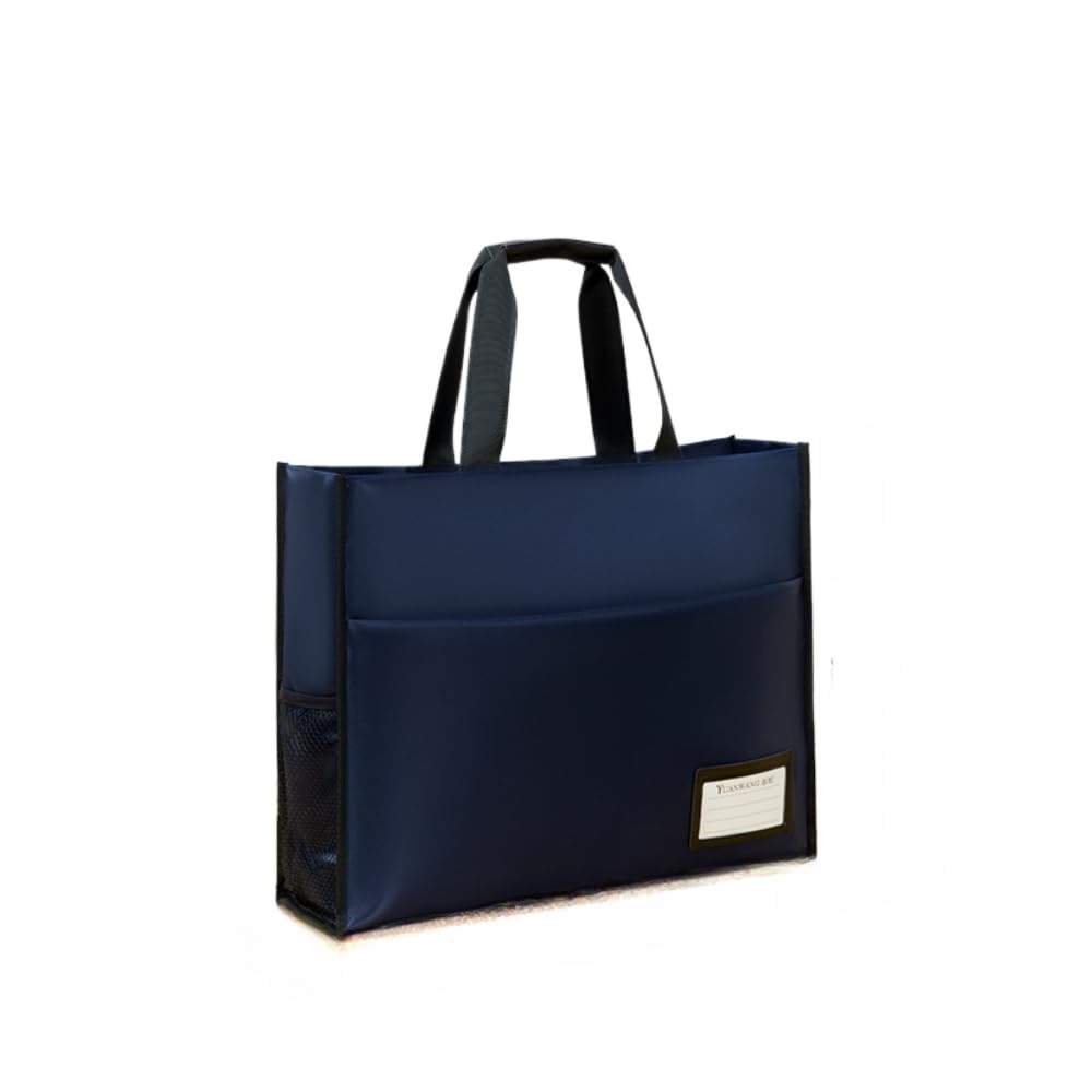 3 ファイルケース 防水 トートバッグ 8 ドキュメント ファイルケース 製図 大型書類 図面 画材 パネル トレース台 収納 ビジネス (ブラック)