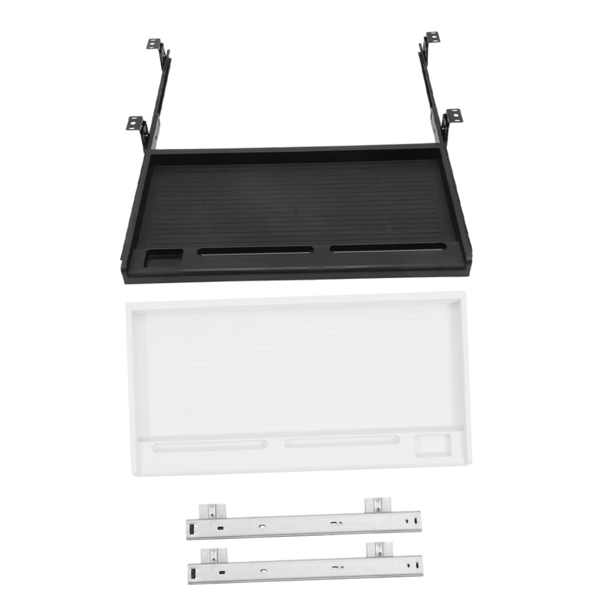 キーボードトレイ 引き出し式スライドプラットフォーム デスク下収納 デスクオーガナイザー オフィス作..