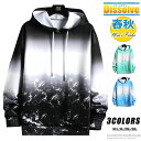 \限定セール!3680円→3499円/グラデーション パーカー 長袖 メンズ プルオーバー パーカ トップス 配色 スウェットパーカー スポーツ 春 秋 メンズ...