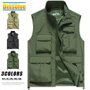 メッシュ ベスト アウトドアベスト メンズ ベスト 撥水 多機能 メッシュベスト 作業服 通気性 軽量 カメラマン 登山 農業 アウトドア ポケット 春夏用 釣...