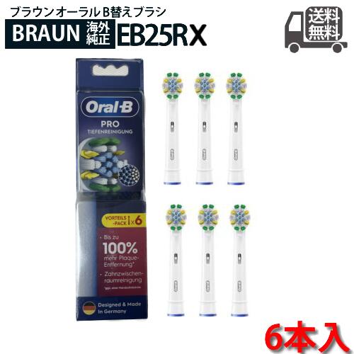 Braun Oral-B 純正 ブラウン オーラルB 歯間ワイパー付きブラシ 6本入り 歯間ブラシ 替えブラシ オーラルビー oralb 交換ブラシ 交換歯ブラシ EB25