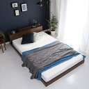 ベッド セミダブル 安い 収納付き 収納 おしゃれ ベッドフレーム セミダブルベッド 木製 ローベッド ベット セミダブルベット フレームのみ 北欧 一人暮らし ロータイプ 低い フロアベッド 低床 棚 宮付き ヘッドボード 枕元 携帯 スマホ メガネ コンセント フレーム