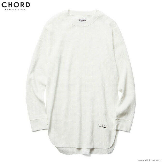 CHORD NUMBER EIGHT コードナンバーエイト CHORD NUMBER EIGHT L.S LONG THERMAL (WHITE)  メンズ Tシャツ サーマル ホワイト