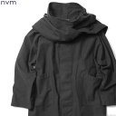 NVM エヌブイエム NVM DRIFTER COAT (BLACK)  メンズ ジャケット アウター コート